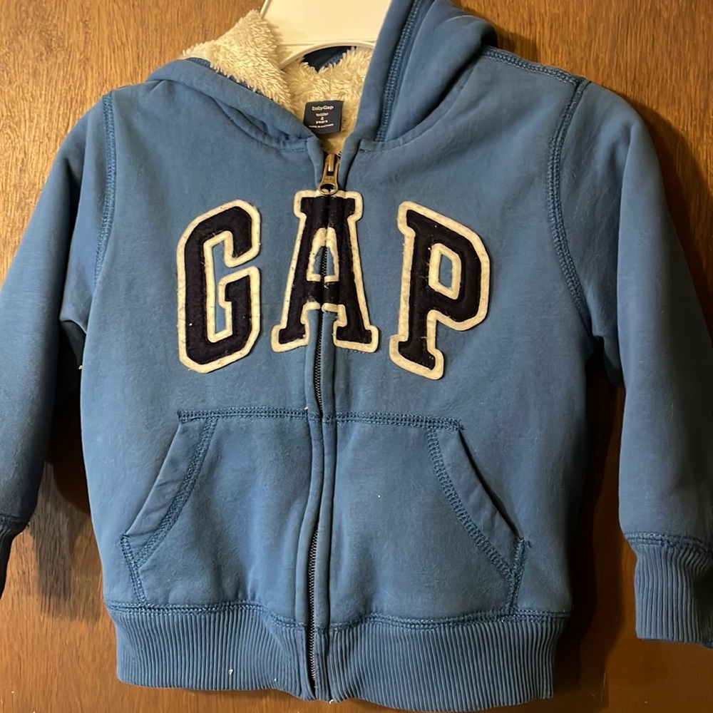 Little boy blue GAP Jacket with Sherpa lining!